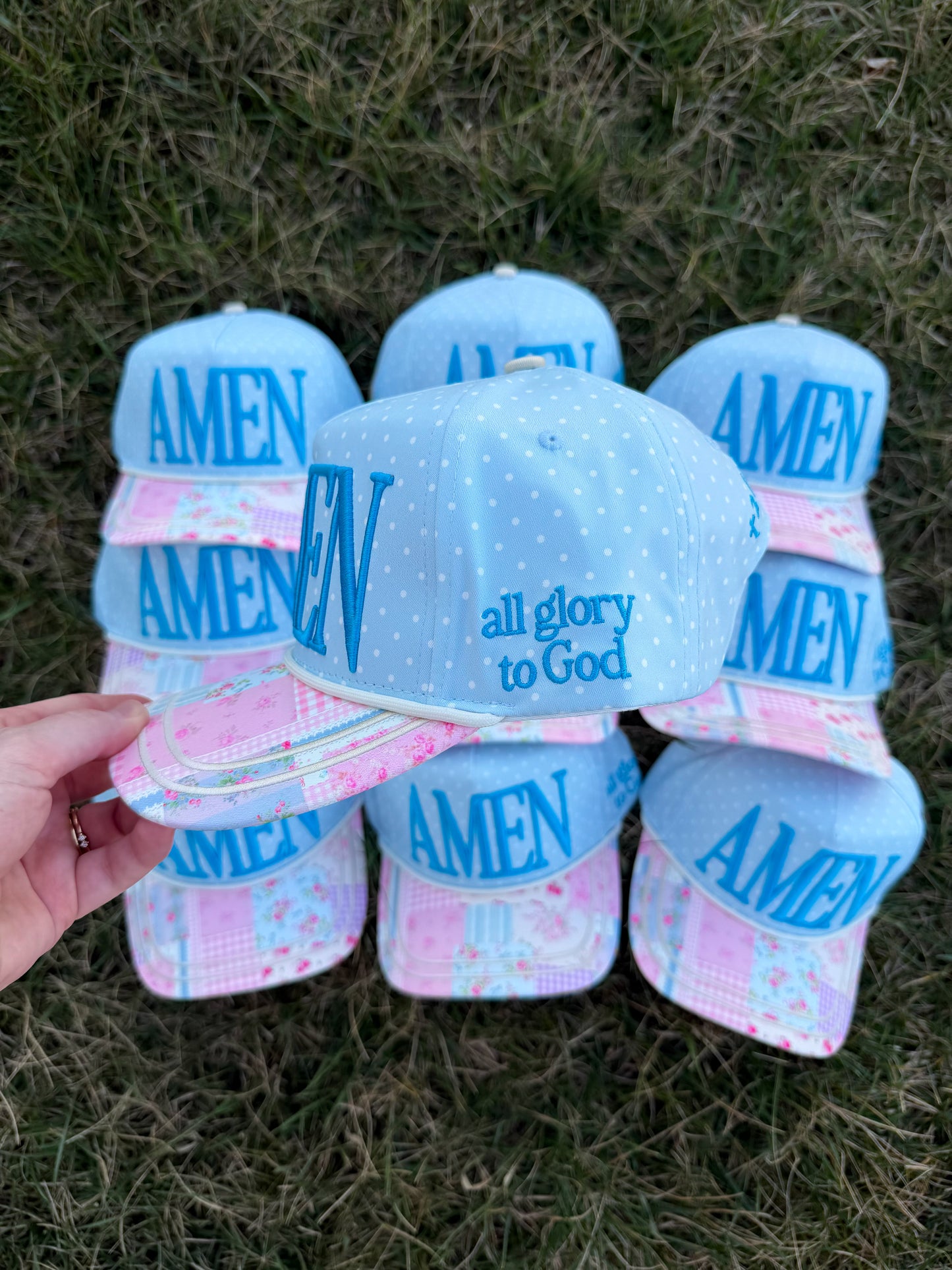 Amen Trucker Hat🌸🪻🩵