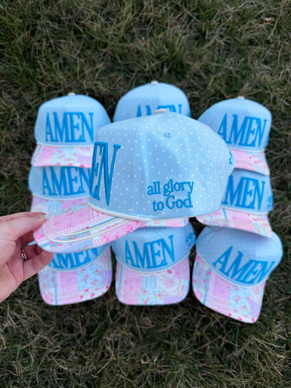 Amen Trucker Hat🌸🪻🩵