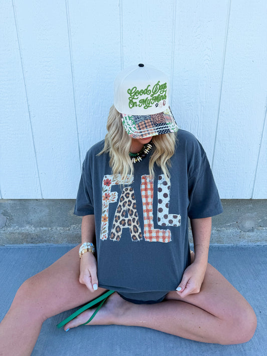 Fall Patchwork Tee🤎