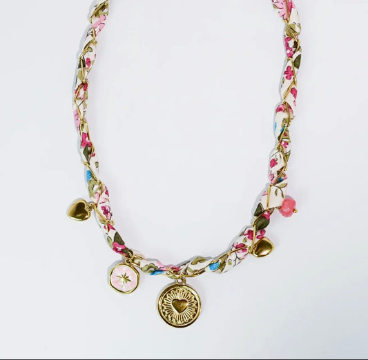 Sunny Twist Charm Necklace🌸🩵