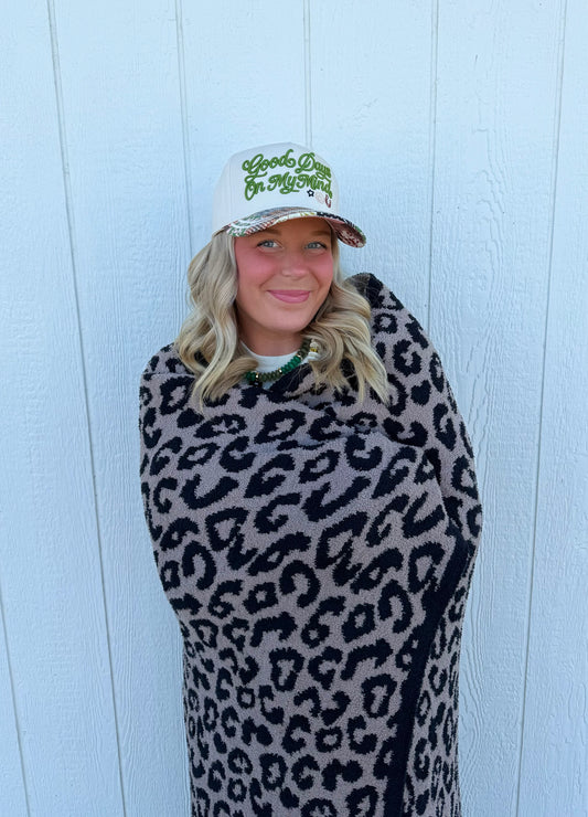 Leopard Reversible Blanket🖤🐆