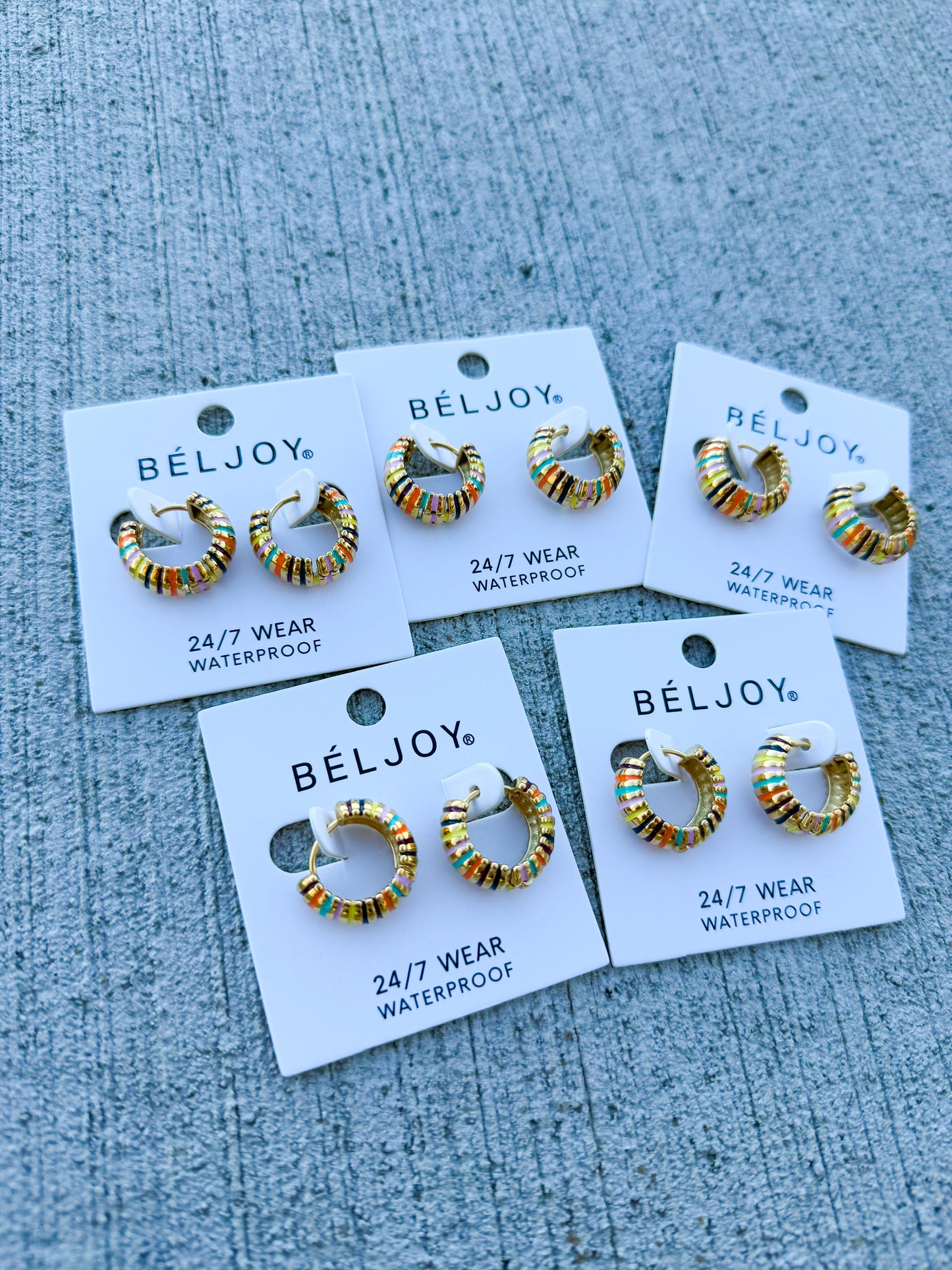 Colorful Gold Hoops🌈
