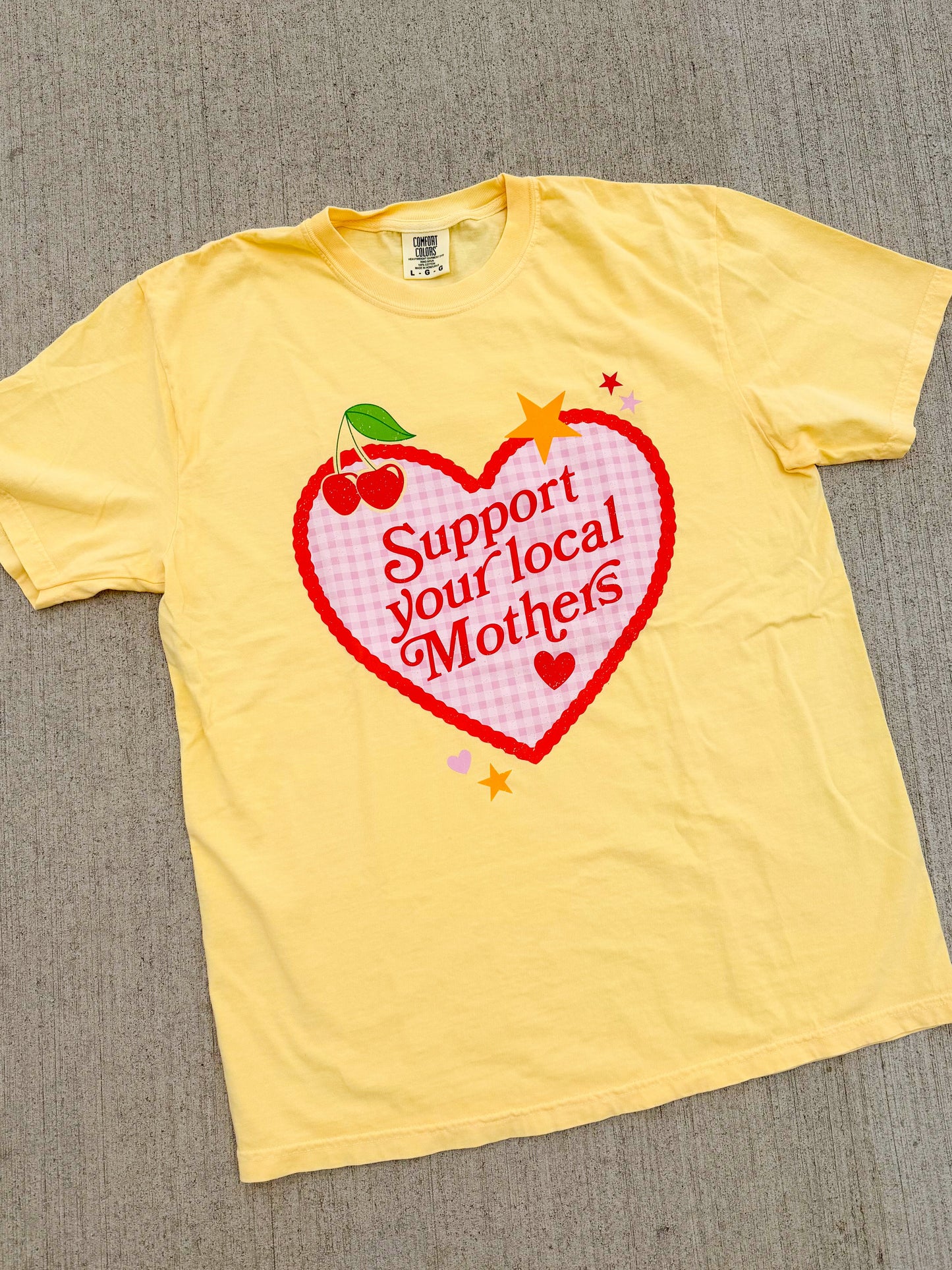 Support Local Mothers Tee💛🍓