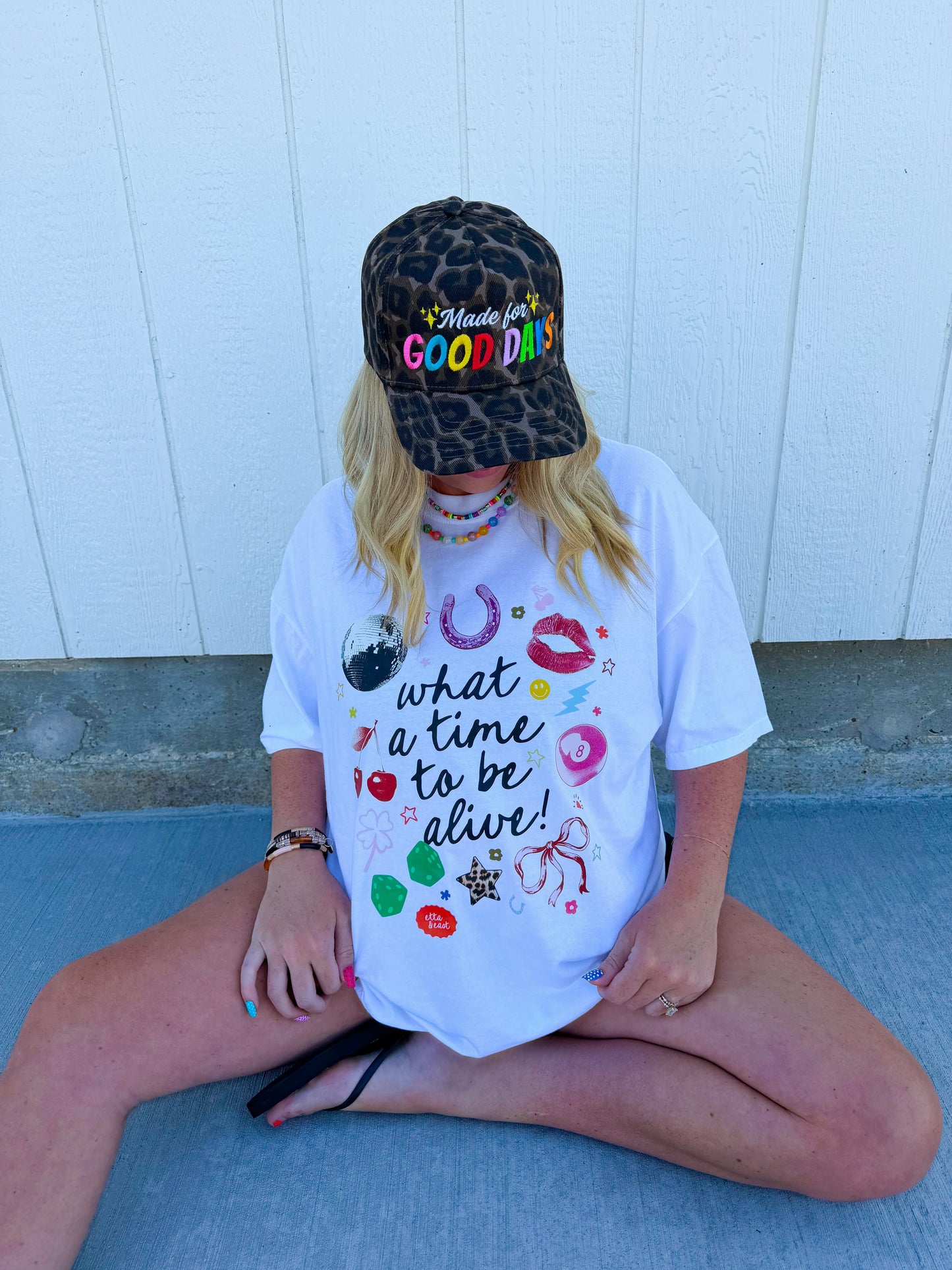 Time to be Alive Tee🍒🌈