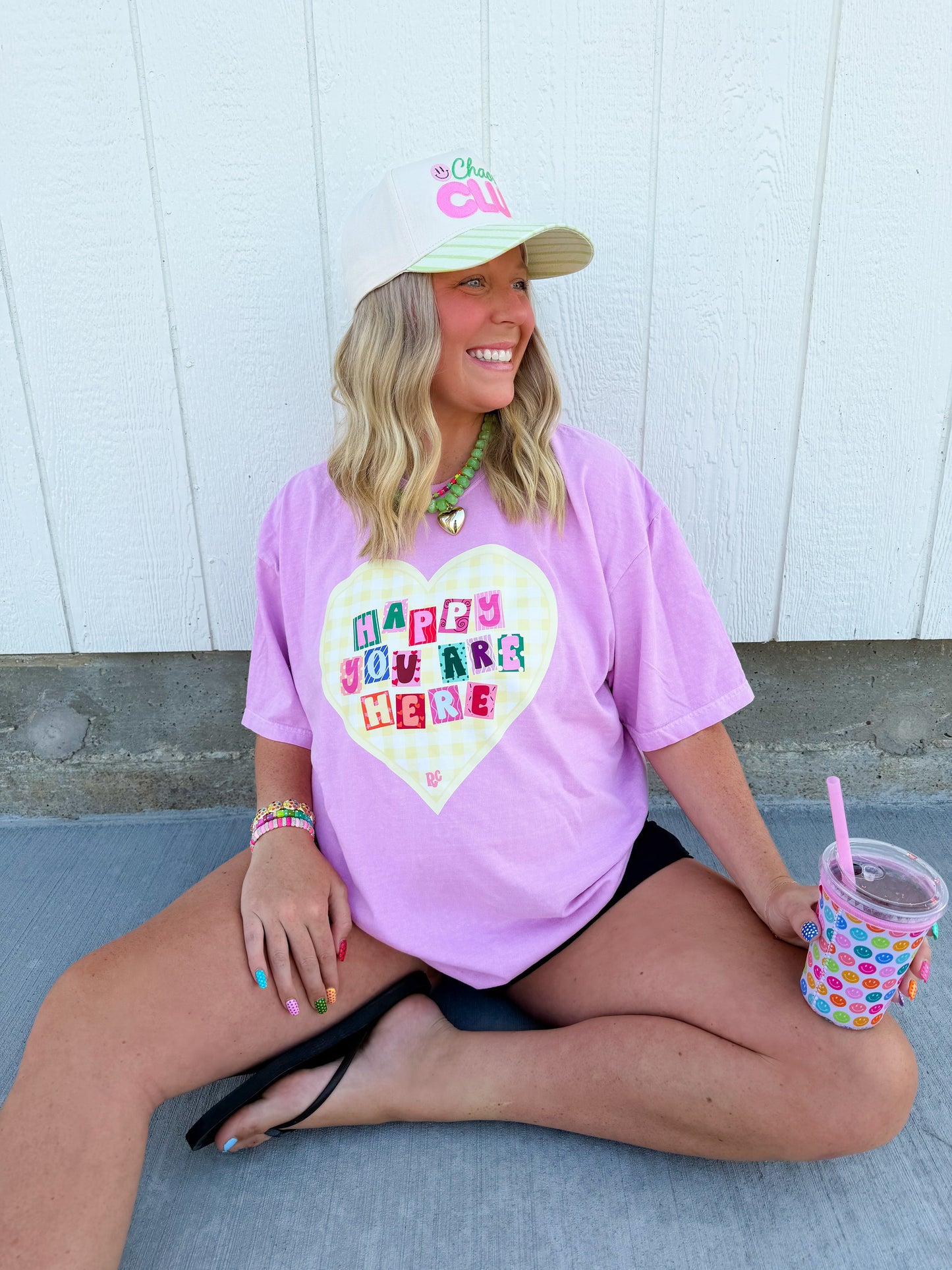Happy You’re Here Tee🩷