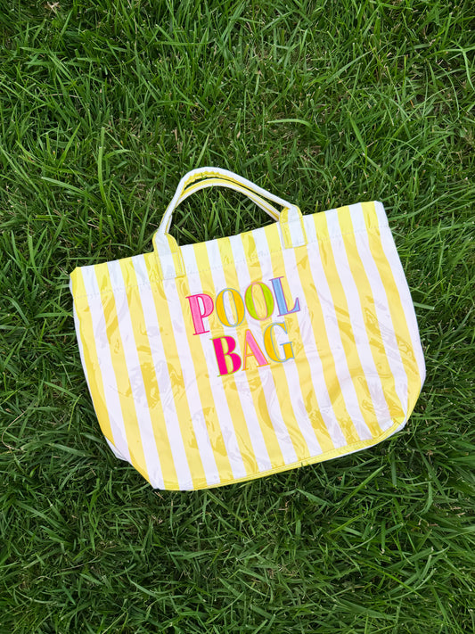 Embroidered Pool Tote☀️🌈