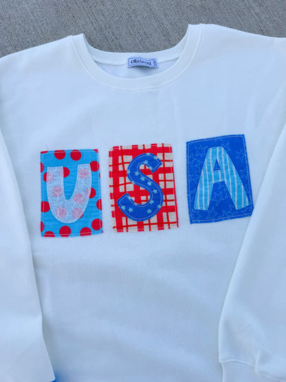USA Patchwork Crewneck🇺🇸