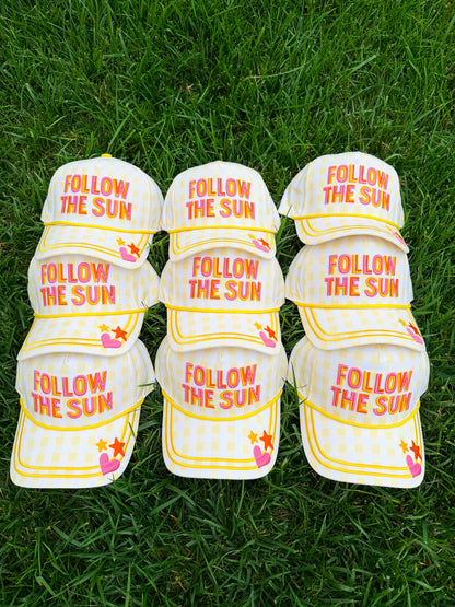 Follow The Sun Trucker Hat☀️🩷