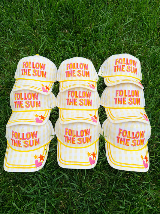 Follow The Sun Trucker Hat☀️🩷