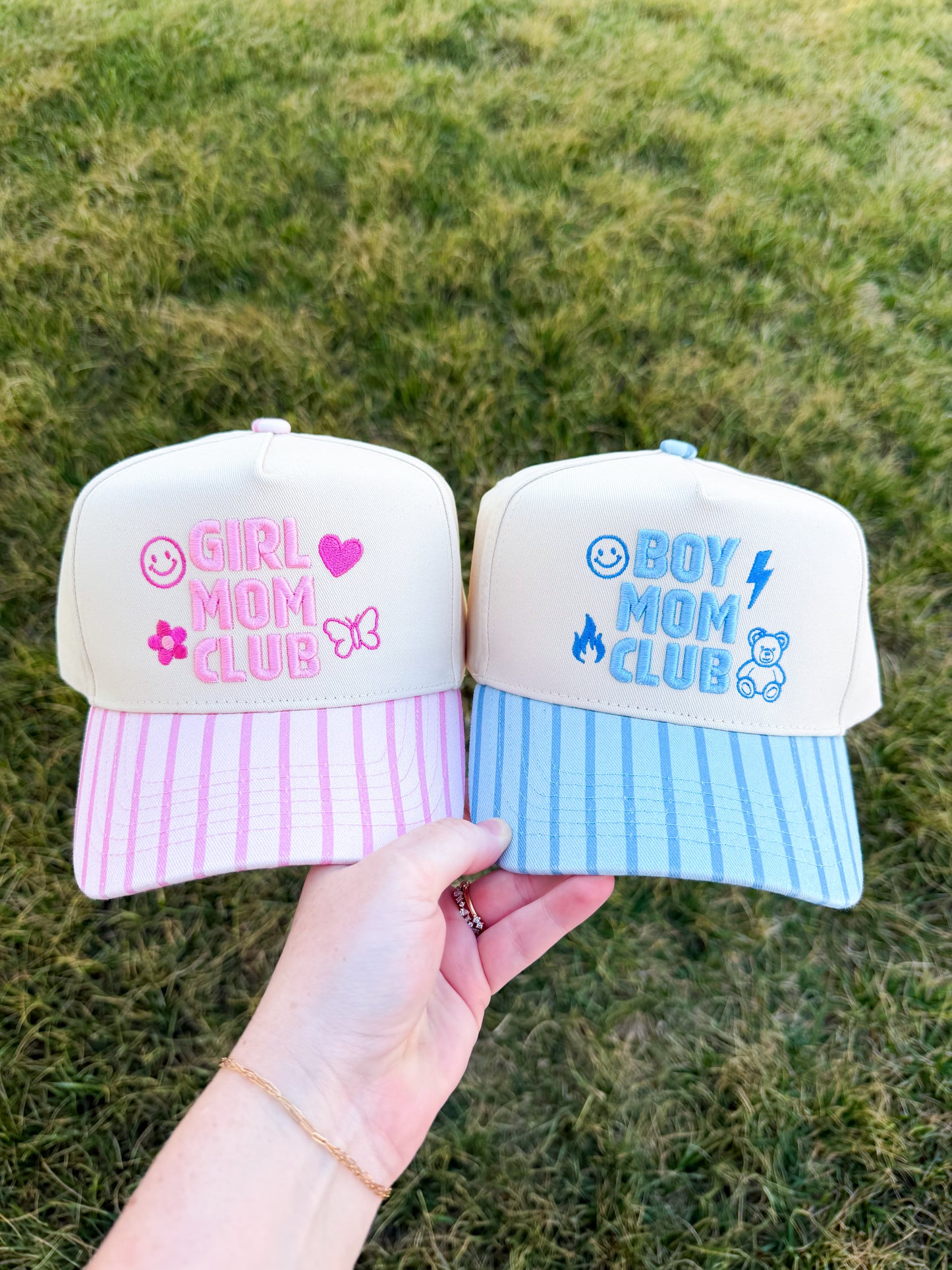 Boy Mom Club Trucker Hat🩵🧸