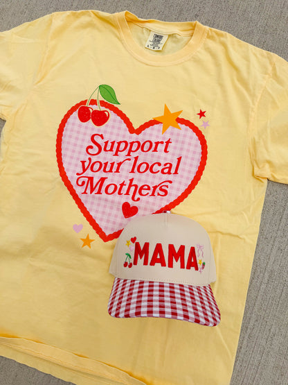 Mama Trucker Hat💛🍒