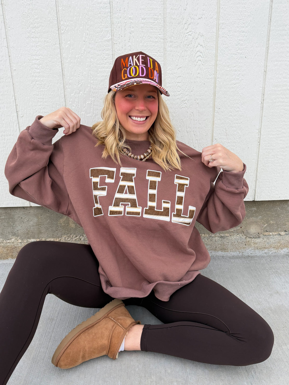 Fall Embroidered Mockneck