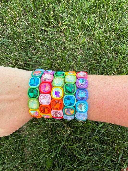 Rainbow Gemstone Bracelet🌈