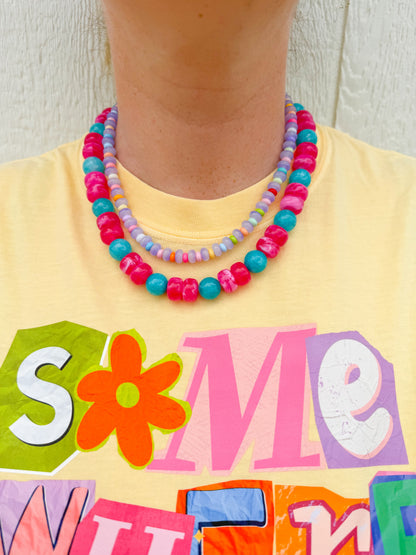 Fiesta Pop Bubble Necklace🩷🩵