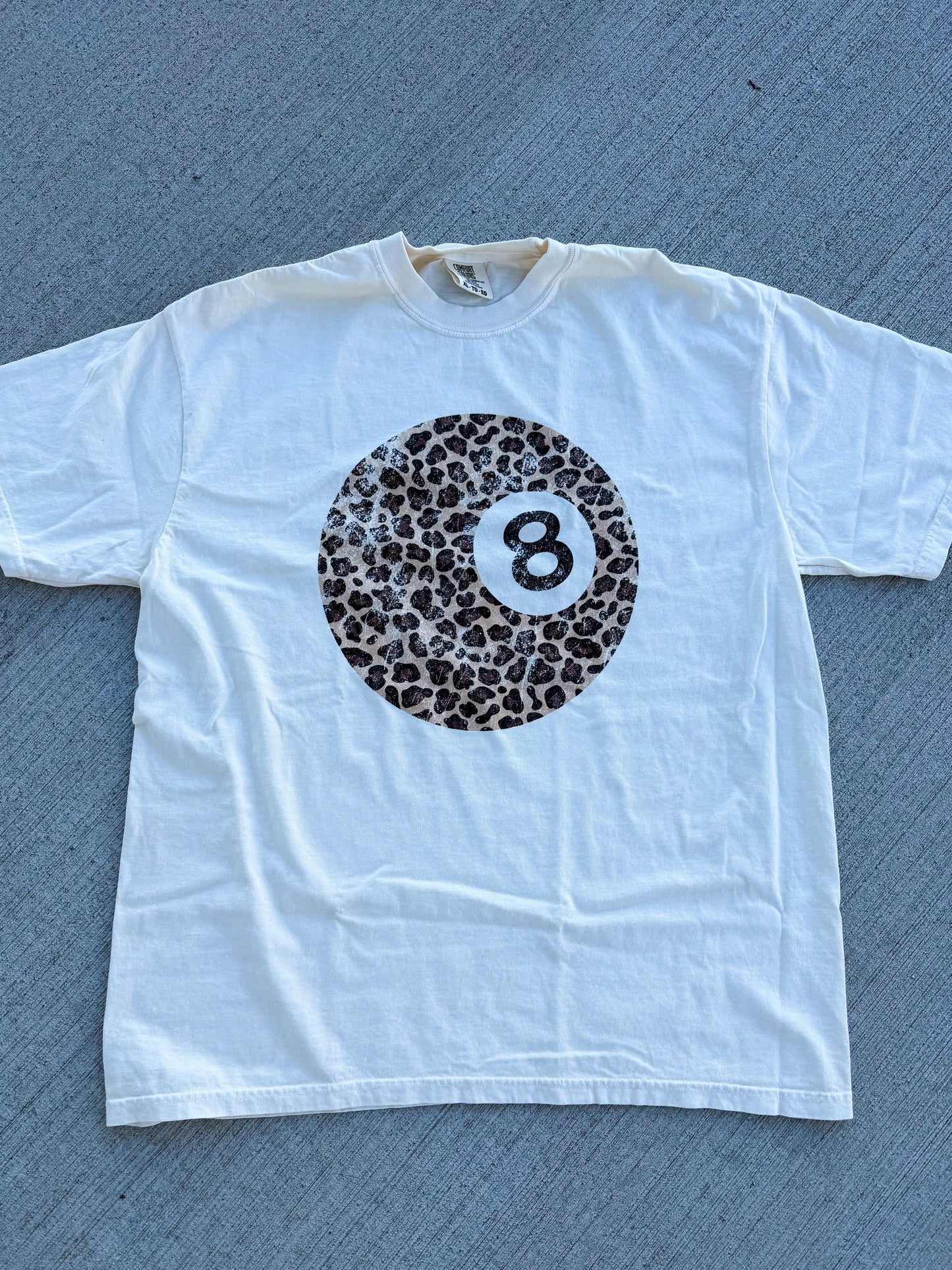 Leopard 8 Ball Graphic Tee