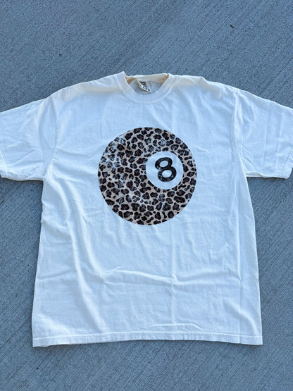 Leopard 8 Ball Graphic Tee