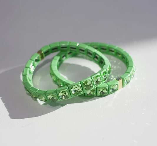 Gemstone Stacking Bracelet💚