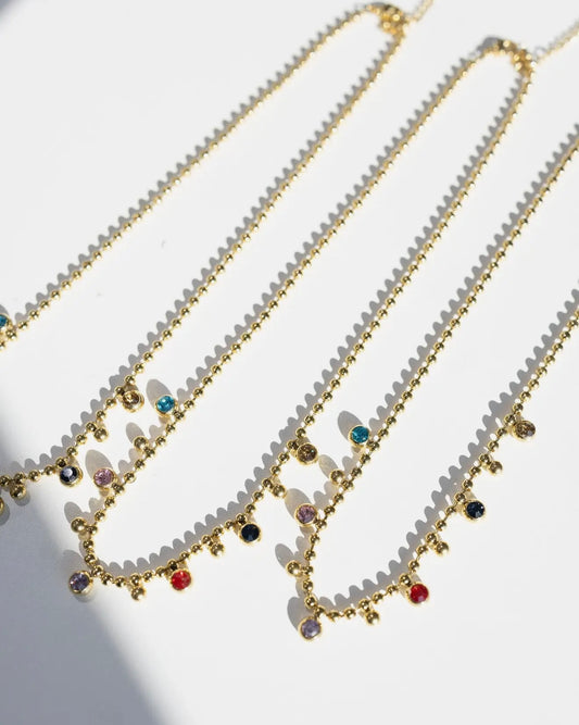 Confetti Gold Necklace🖤
