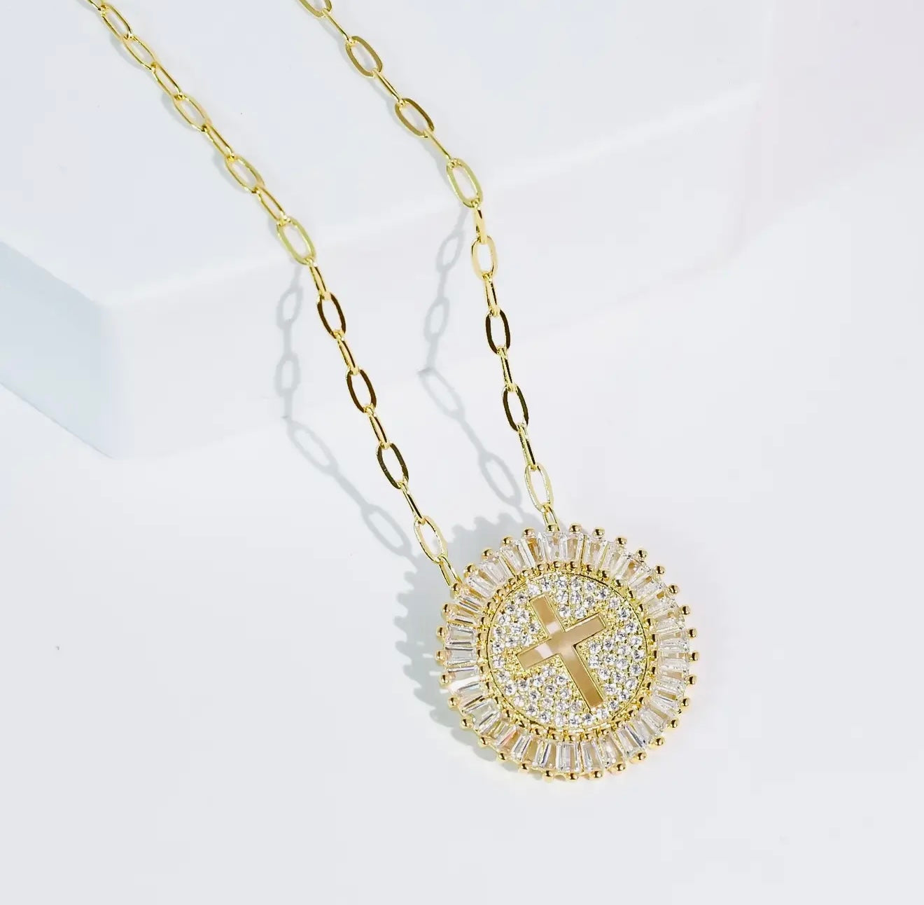 Grace Cross Gold Necklace✝️