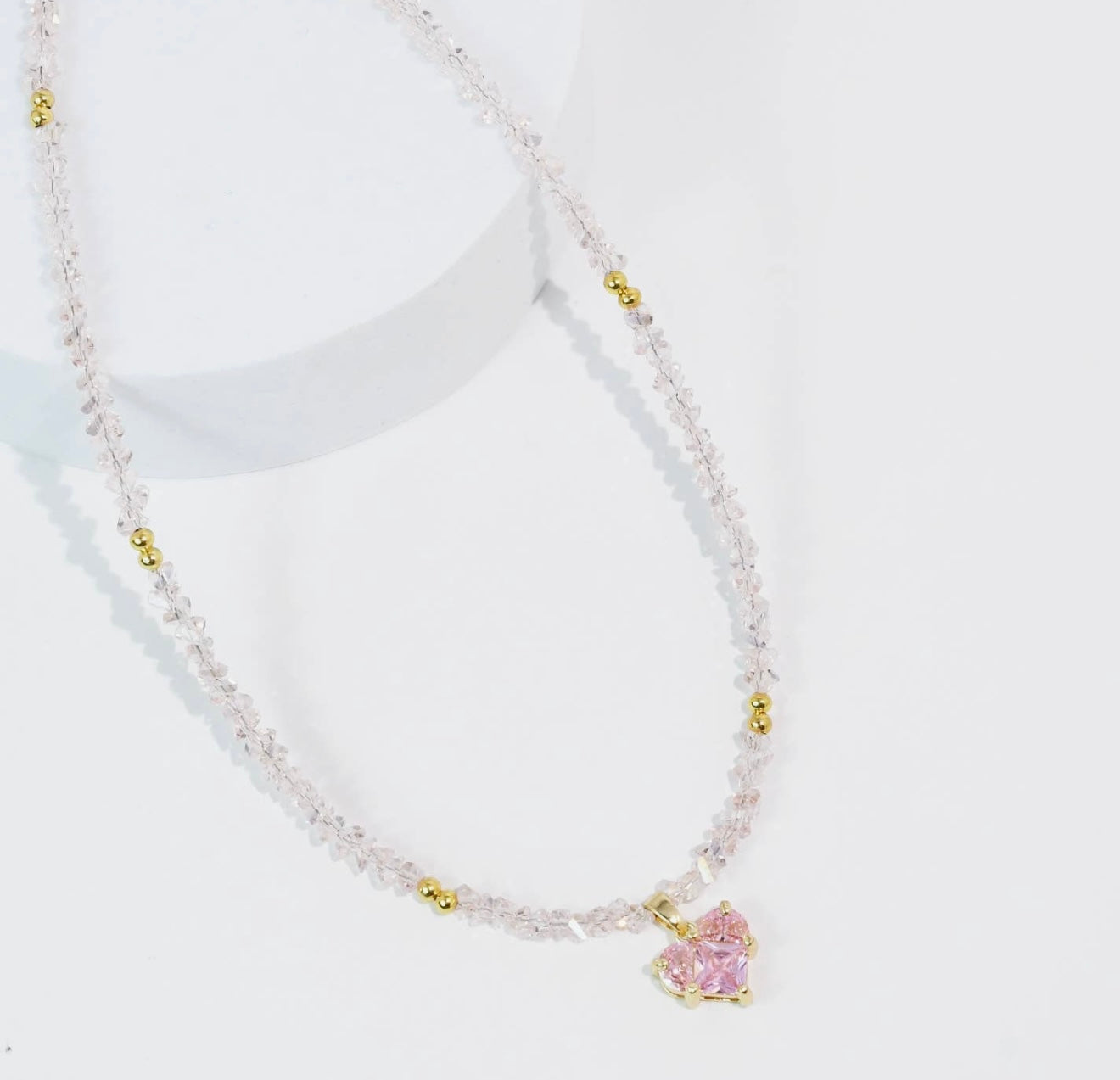 Pink Crystal Necklace🩷