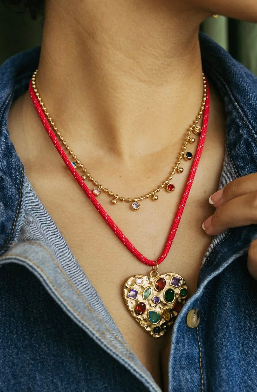 Confetti Gold Necklace🖤