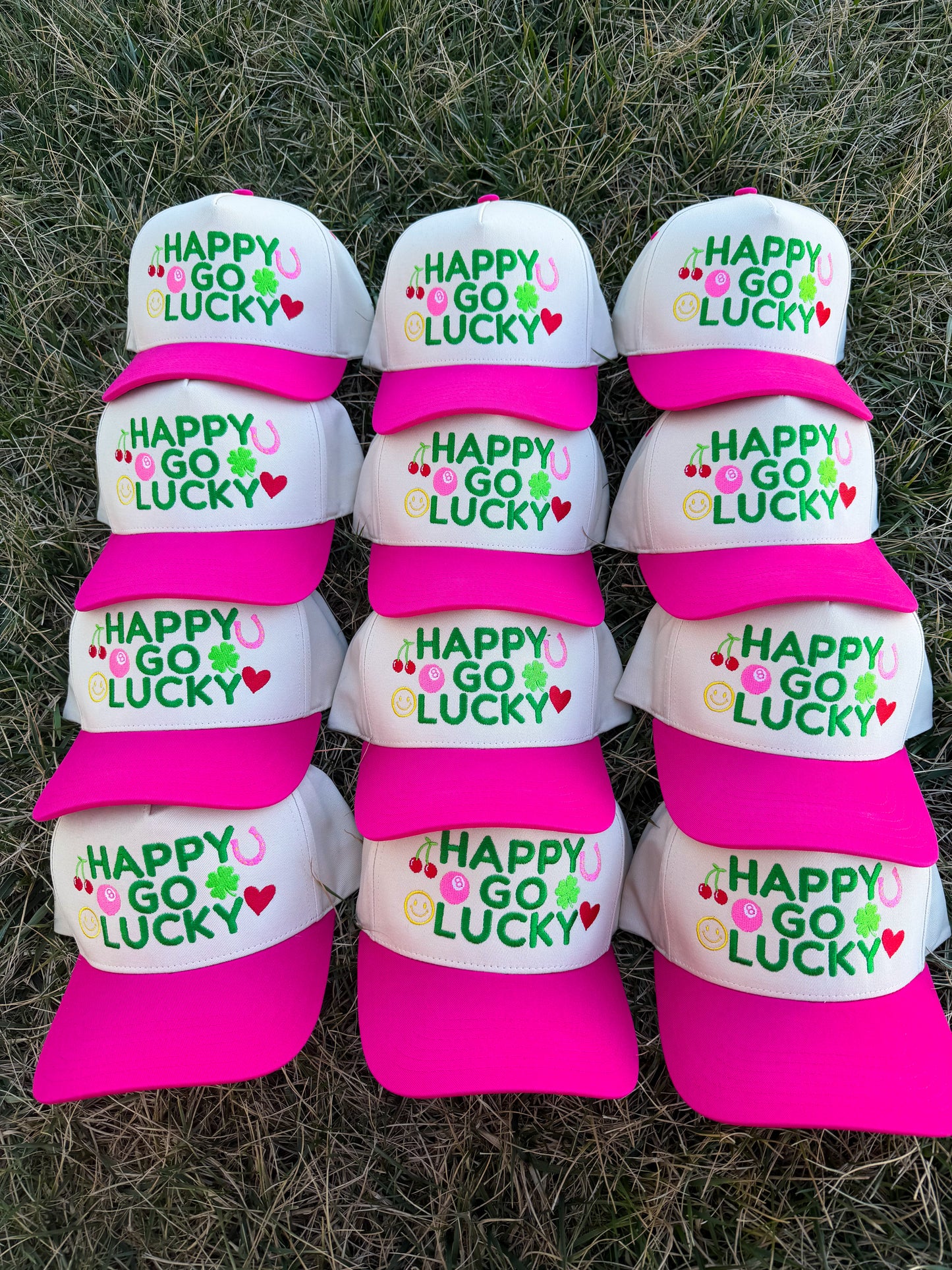 Happy Go Lucky Trucker Hat