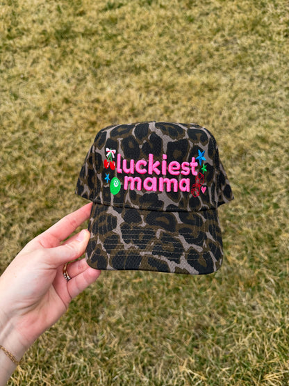 Luckiest Mama Trucker Hat🍒🎱