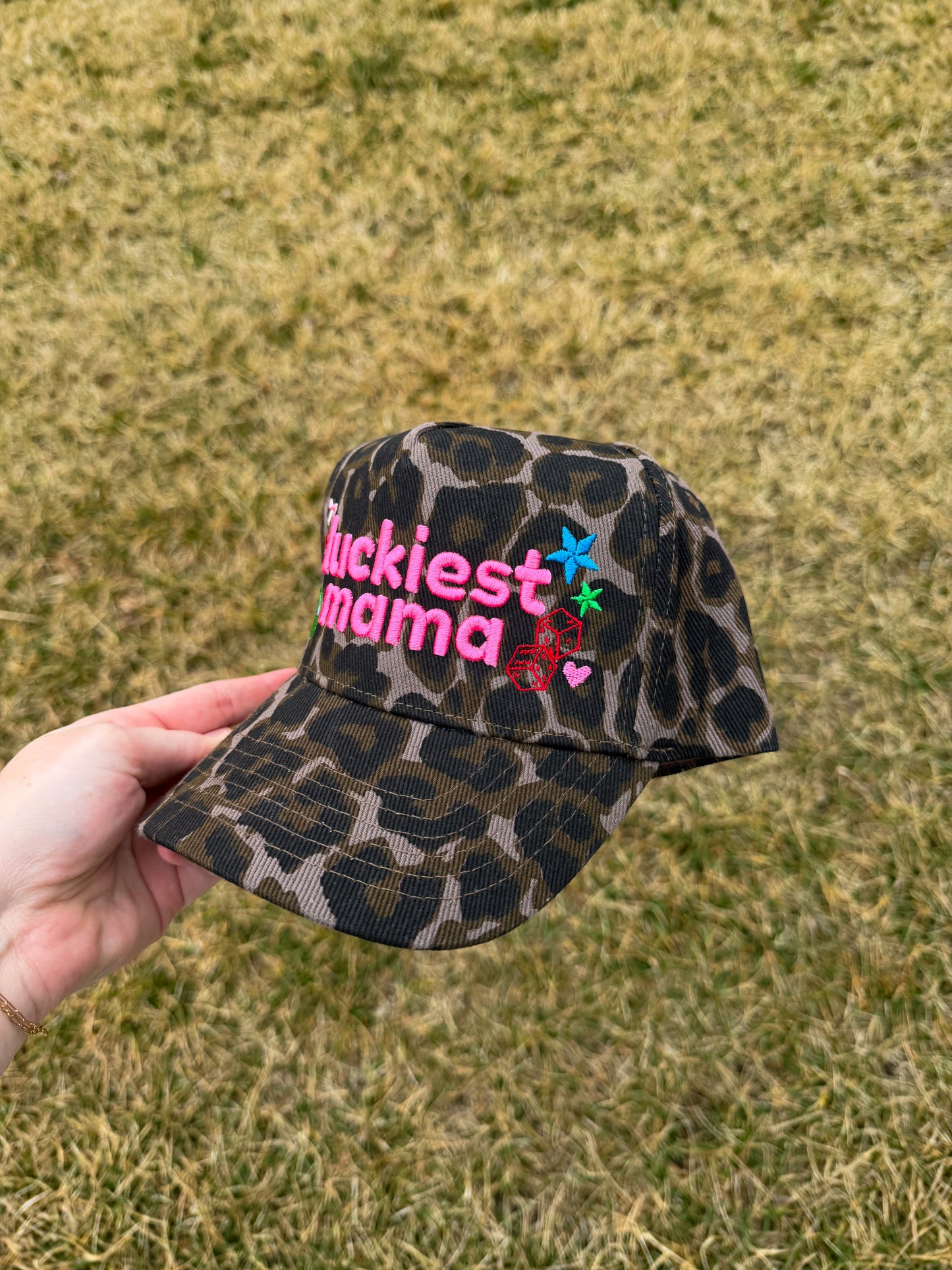 Luckiest Mama Trucker Hat🍒🎱
