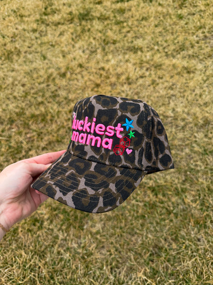 Luckiest Mama Trucker Hat🍒🎱