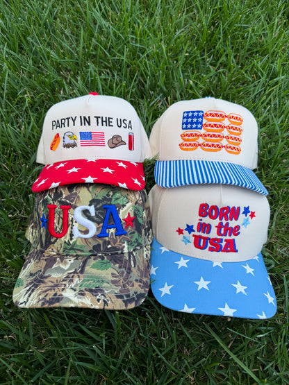 Born in the USA Trucker Hat🩵