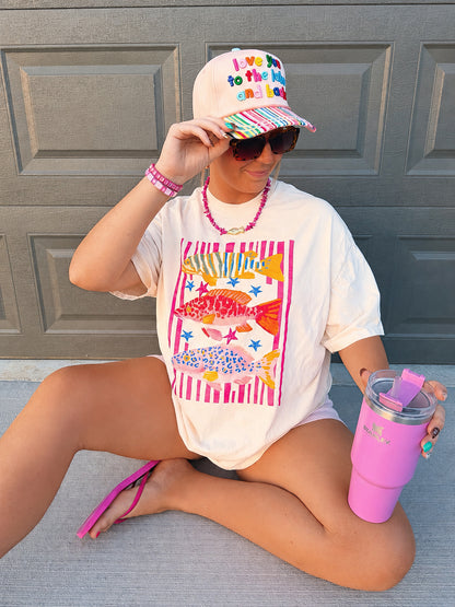 Preppy Fish Graphic Tee🩷