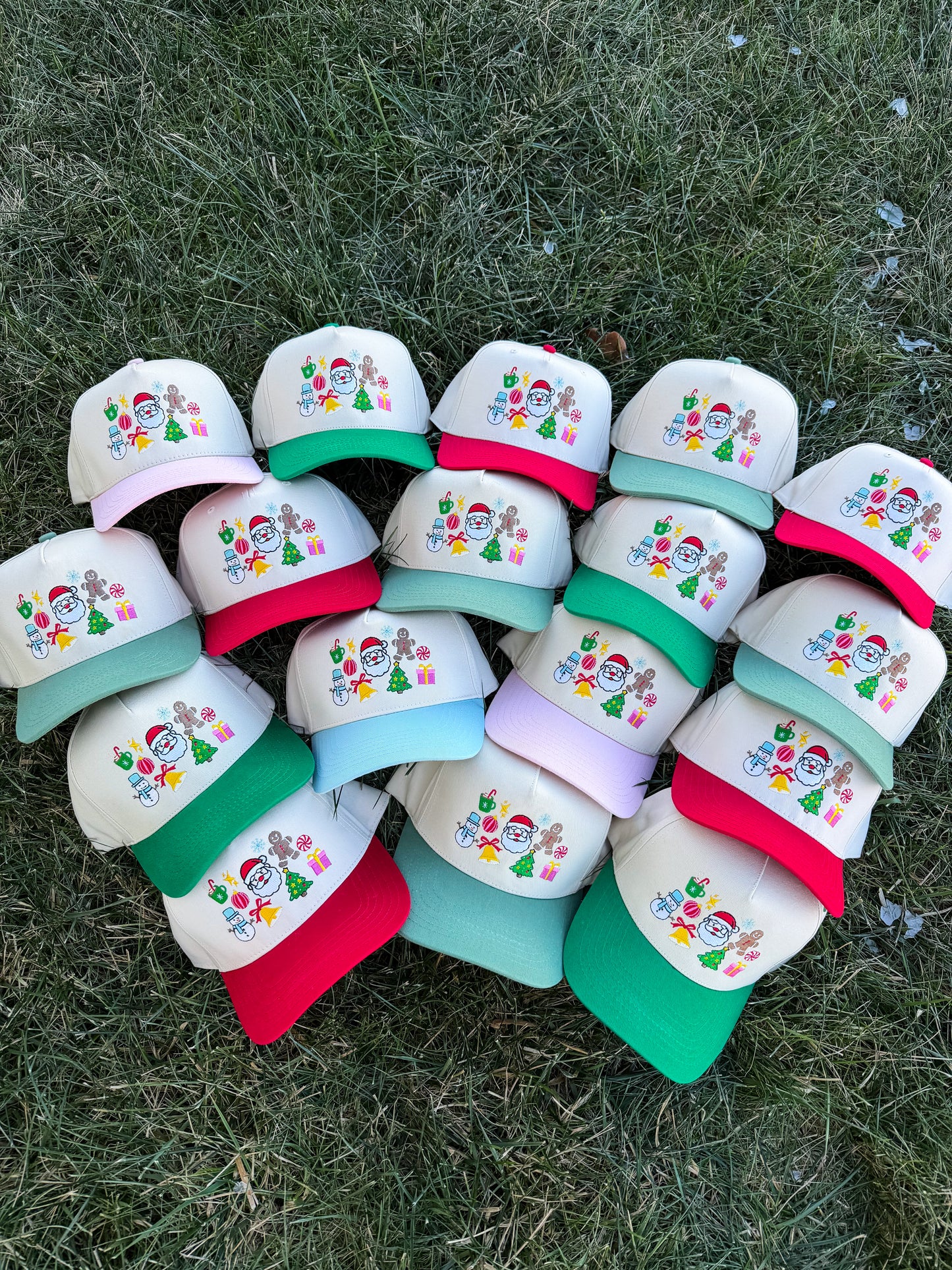 Christmas Collage Trucker Hat