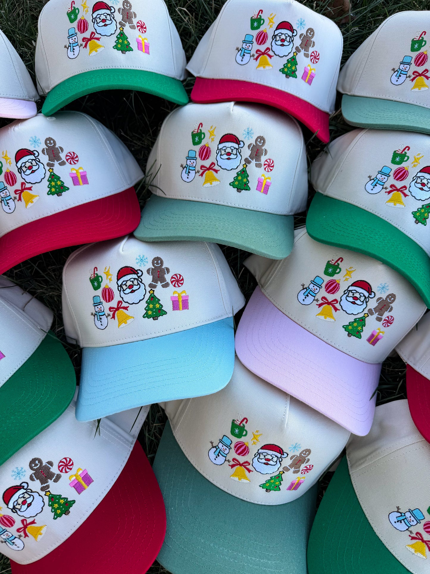 Christmas Collage Trucker Hat