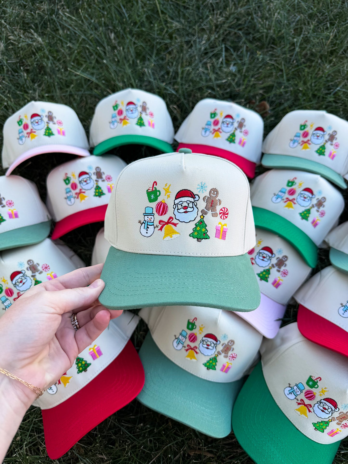 Christmas Collage Trucker Hat